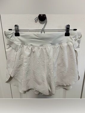 Lululemon‎ Fast and Free High-Rise Short 2" *Airflow In-Sense Emboss Bone Sz 8